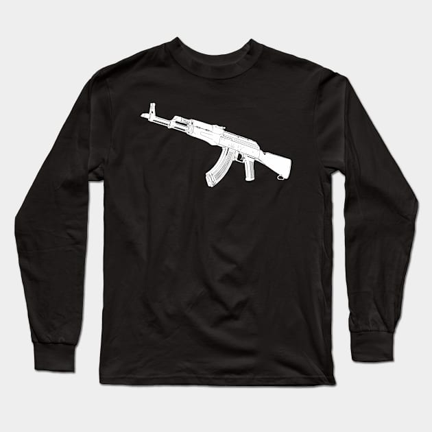 Kalashnikov and nothing extra Long Sleeve T-Shirt by FAawRay